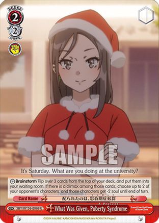What Was Given, Puberty Syndrome (SBY/W136-E069) - Rascal Does Not Dream of Santa Claus