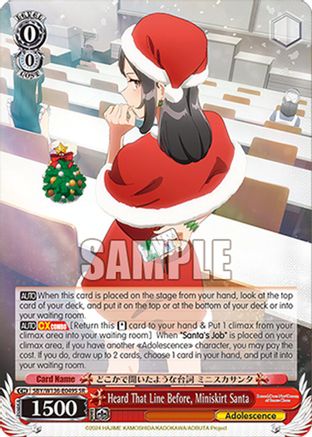 Heard That Line Before, Miniskirt Santa (SR) (SBY/W136-E049S) - Rascal Does Not Dream of Santa Claus