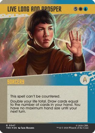 Live Long and Prosper (Showcase) (Surge Foil) (TRK-547) - Star Trek Foil