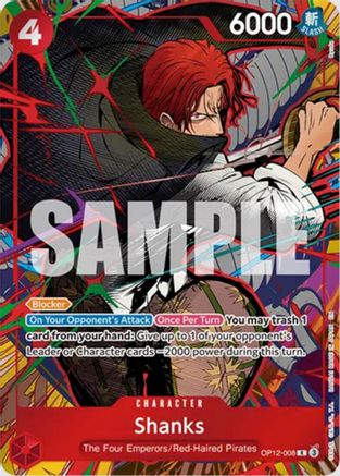 Shanks (OP12-008) (Mini Case Set Vol. 3 Ryuda Artwork) (OP12-008) - One Piece Promotion Cards Foil