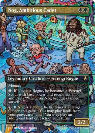 Nog, Ambitious Cadet (Borderless) (TRK-351) - Star Trek Foil