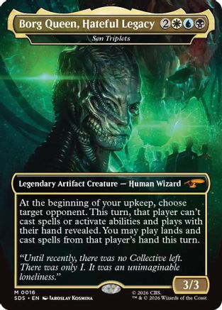 Borg Queen, Hateful Legacy - Sen Triplets (Borderless) (SDS-016) - Star Trek: Stardates Foil