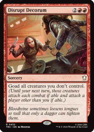 Disrupt Decorum (Surge Foil) (TRC-452) - Commander: Star Trek Foil