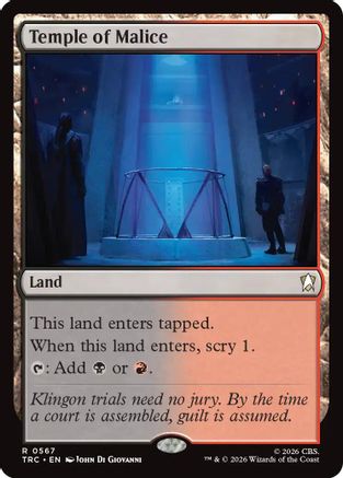 Temple of Malice (Surge Foil) (TRC-567) - Commander: Star Trek Foil