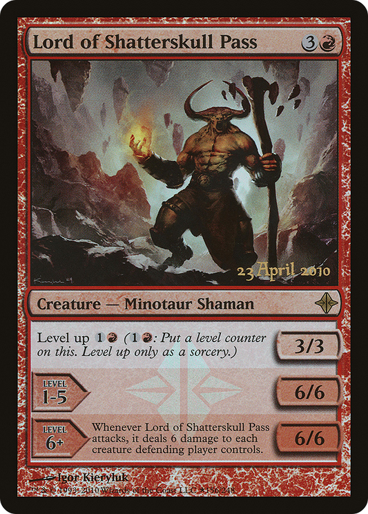 Lord of Shatterskull Pass [Rise of the Eldrazi Prerelease Promos]