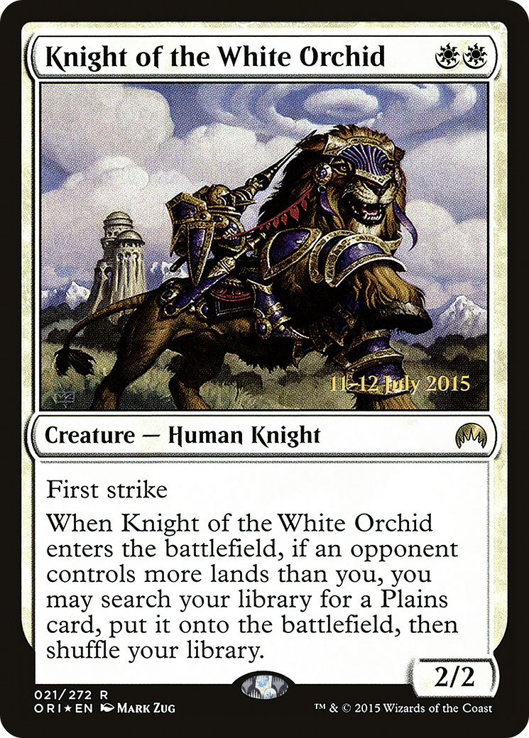 Knight of the White Orchid [Magic Origins Prerelease Promos]