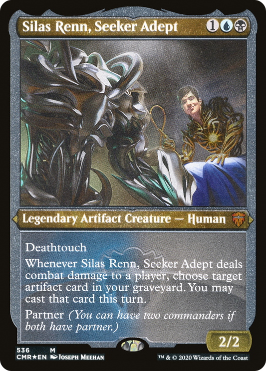 Silas Renn, Seeker Adept (Etched) [Commander Legends]