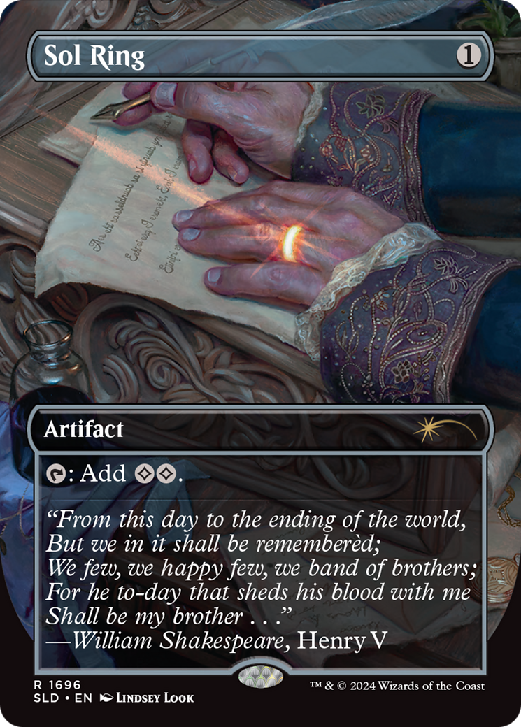 Sol Ring (SLD-1696) - Secret Lair Drop (Borderless) Foil