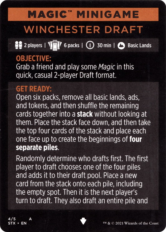 Winchester Draft // Winchester Draft (cont'd) (MSTX-004) - Strixhaven: School of Mages Minigames