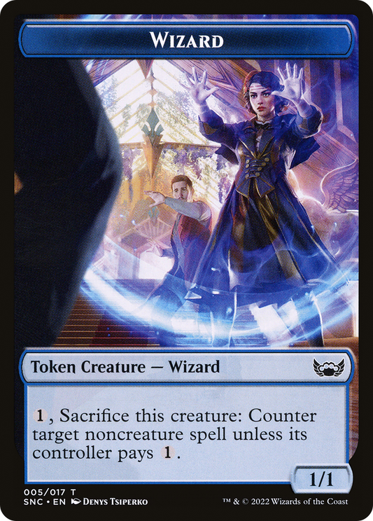 Wizard (TSNC-005) - Streets of New Capenna Tokens Foil