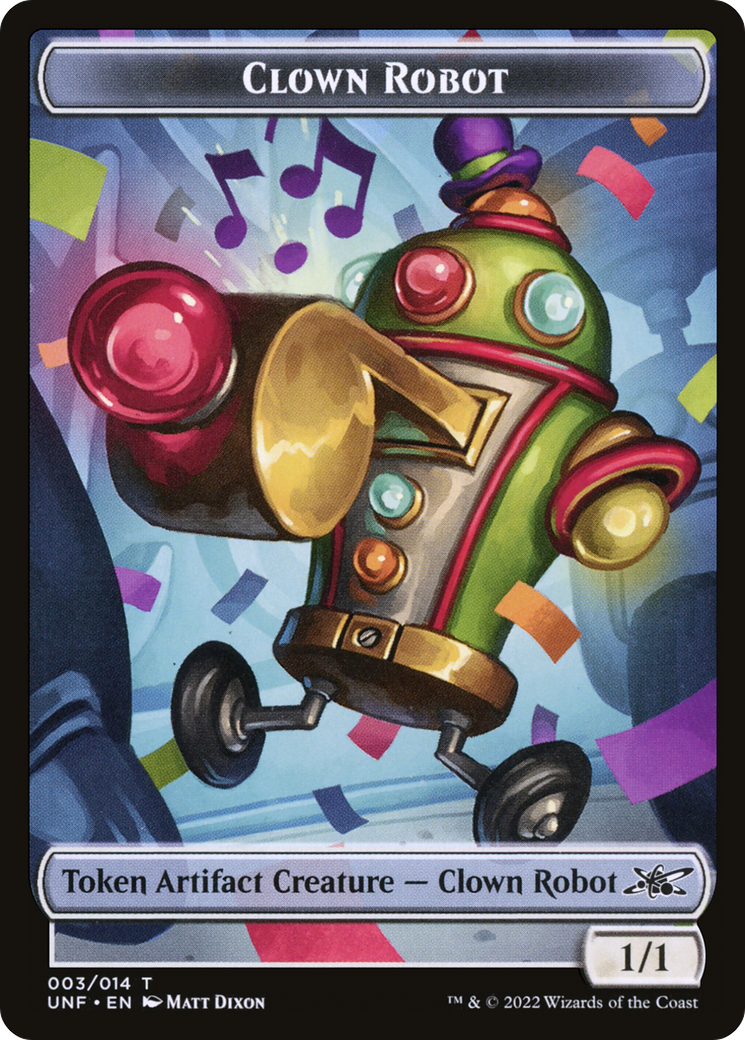 Clown Robot (UNF-003) - Unfinity Tokens Foil