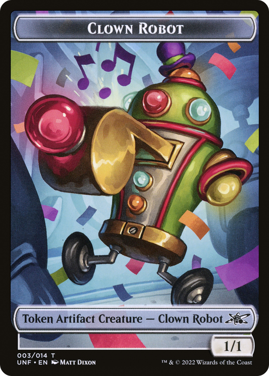 Clown Robot (UNF-003) - Unfinity Tokens Foil