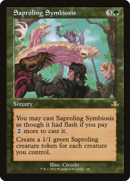 Saproling Symbiosis (Retro Frame) (DMR-348) - Dominaria Remastered