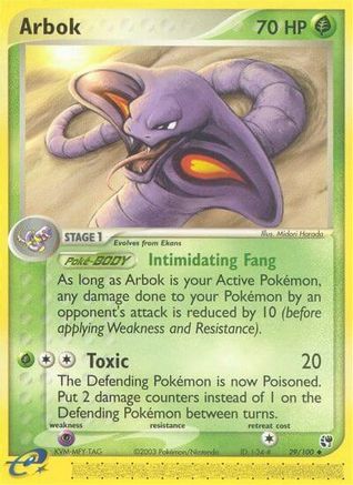 Arbok  - Reverse Holofoil Sandstorm - Uncommon