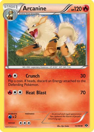 Arcanine (13) 013  - Reverse Holofoil Next Destinies - Uncommon