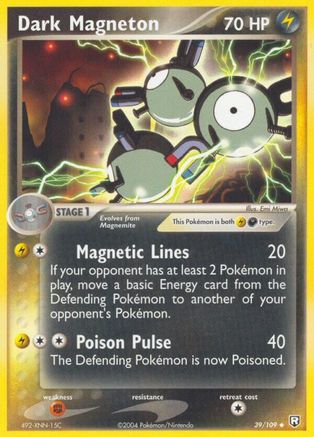 Dark Magneton  - Reverse Holofoil Team Rocket Returns - Uncommon