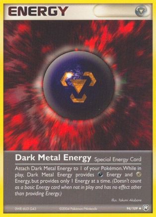 Dark Metal Energy  Team Rocket Returns - Uncommon