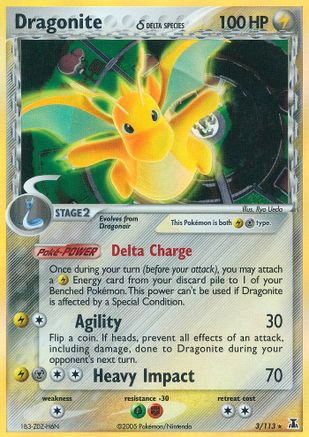 Dragonite (Delta Species)  - Reverse Holofoil Delta Species - Holo Rare