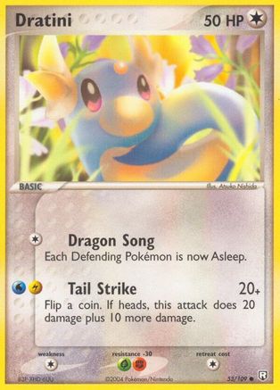 Dratini - 053/109/109  - Reverse Holofoil Team Rocket Returns - Common