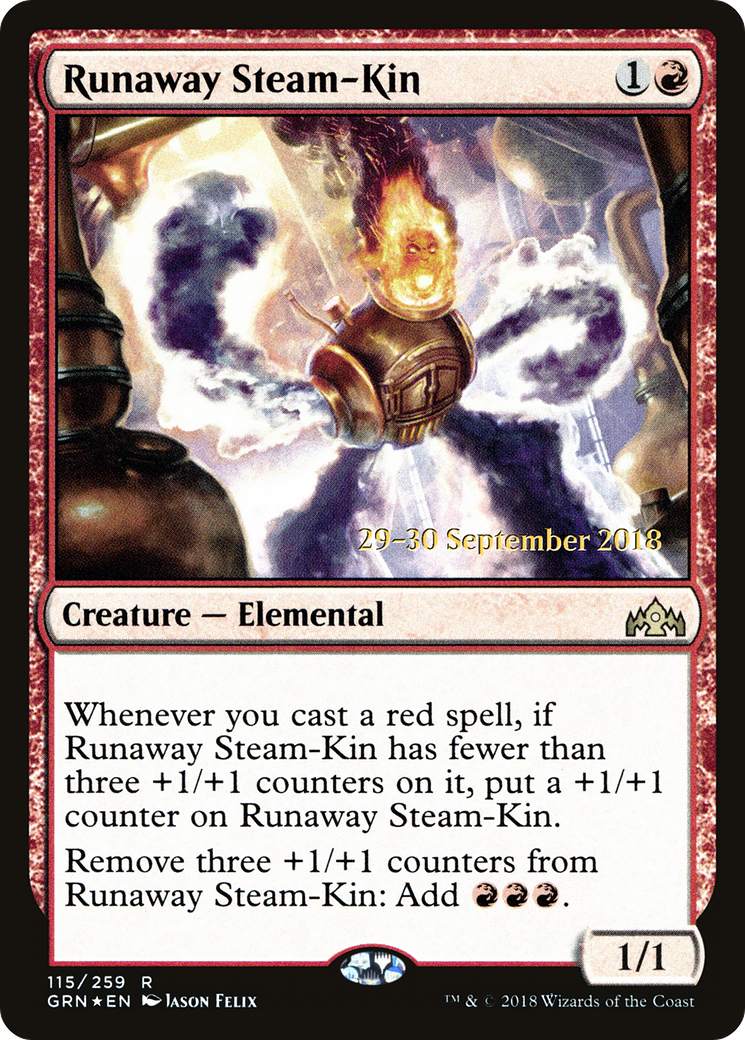 Runaway Steam-Kin [Guilds of Ravnica Prerelease Promos]