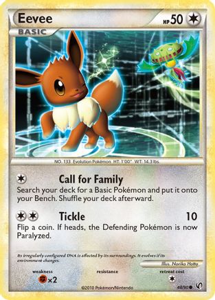 Eevee (48) 048  - Reverse Holofoil Undaunted - Common