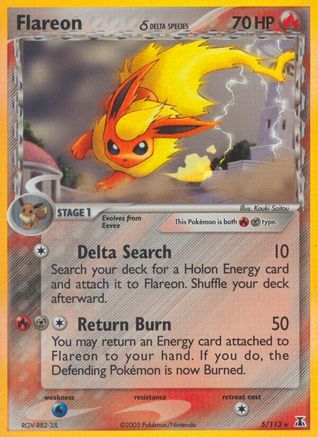 Flareon (Delta Species)  - Reverse Holofoil Delta Species - Holo Rare