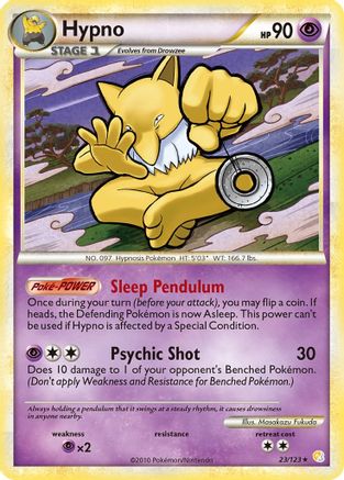 Hypno  HeartGold SoulSilver - Rare
