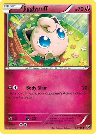 Jigglypuff (88) 088  - Reverse Holofoil XY Base Set - Common