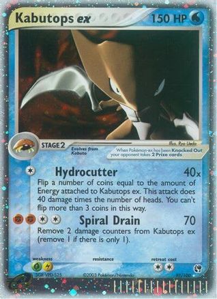 Kabutops ex  - Holofoil Sandstorm - Ultra Rare
