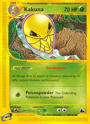 Kakuna  - Reverse Holofoil Skyridge - Common