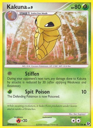 Kakuna  - Reverse Holofoil Great Encounters - Common