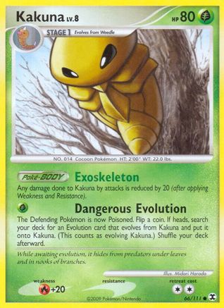 Kakuna/111  - Reverse Holofoil Rising Rivals - Common