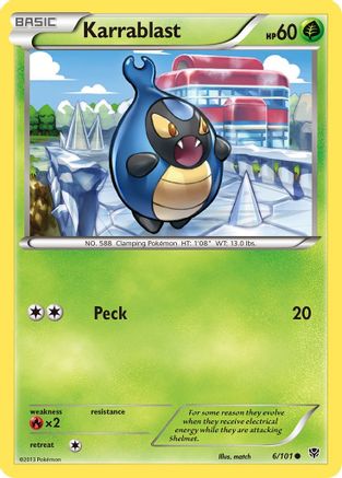 Karrablast  - Reverse Holofoil Plasma Blast - Common