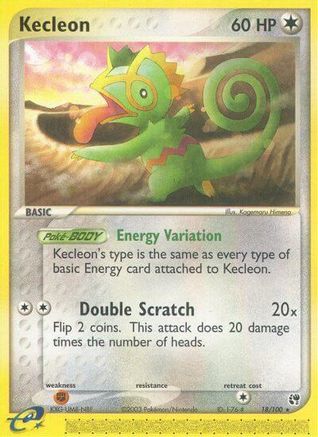 Kecleon  - Reverse Holofoil Sandstorm - Rare