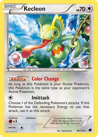 Kecleon  - Reverse Holofoil Plasma Freeze - Rare