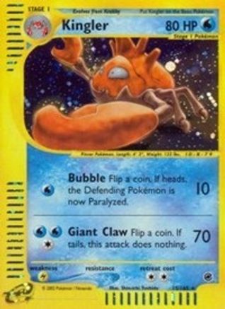 Kingler (15)  - Holofoil Expedition - Holo Rare
