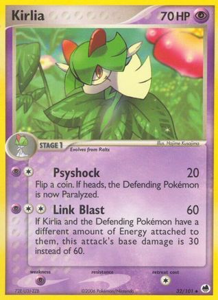 Kirlia 032  Dragon Frontiers - Uncommon