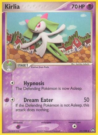 Kirlia 031  - Reverse Holofoil Power Keepers - Uncommon