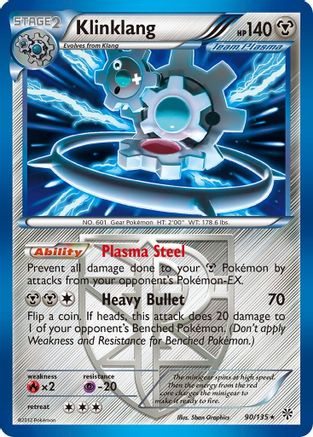 Klinklang (Team Plasma)  - Reverse Holofoil Plasma Storm - Holo Rare