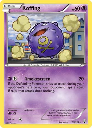 Koffing (57)  Plasma Storm - Uncommon