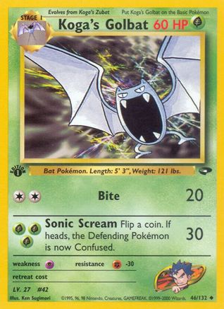 Koga's Golbat 046  - Unlimited Gym Challenge - Uncommon
