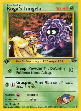 Koga's Tangela 081  - Unlimited Gym Challenge - Common