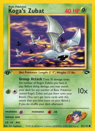 Koga's Zubat 083  - Unlimited Gym Challenge - Common