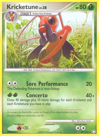 Kricketune  Mysterious Treasures - Rare