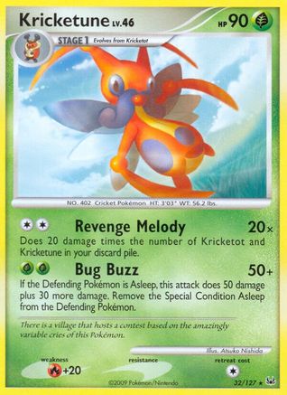 Kricketune  - Reverse Holofoil Platinum - Rare