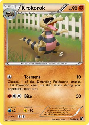 Krokorok  Black and White - Uncommon