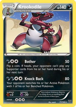 Krookodile  XY Base Set - Rare