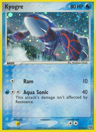 Kyogre - 006/106/106  - Holofoil Emerald - Holo Rare