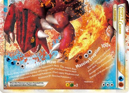 Kyogre & Groudon Legend (Bottom)  - Holofoil Undaunted - Ultra Rare