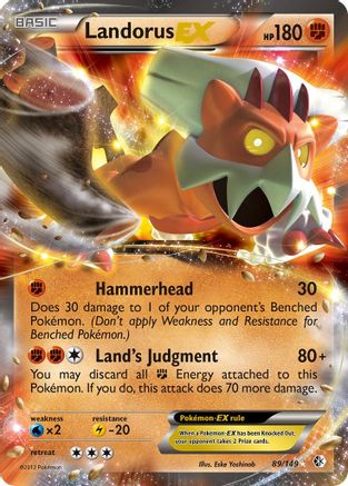 Landorus EX  - Holofoil Boundaries Crossed - Ultra Rare